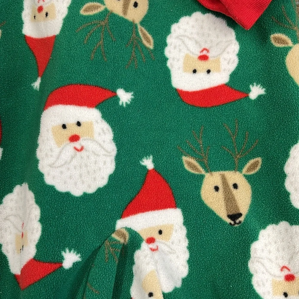 Carter’s Child of Mine Lot of 2 Santa Reindeer  Christmas Sleepers 3 Months